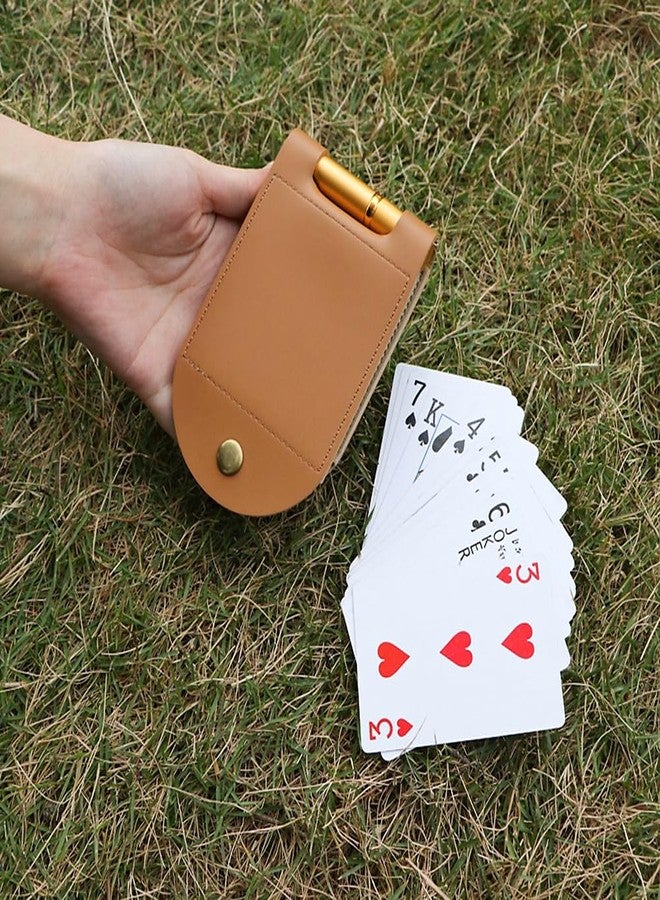 AKV Travel Cribbage Board Game Set, Portable Cribbage Boards Unique 2 Track Cribbage Board, Foldable PU Mini Cribbage Board with 4 Cribbage Pegs, Folded:3.14x4.92in,After Unfolding L:10.31in (1Pcs) - Image 3